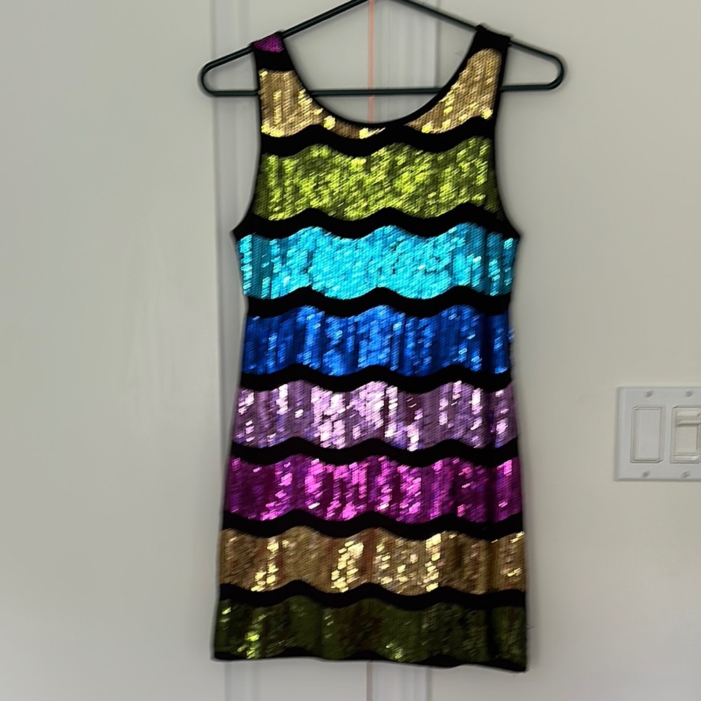 Forever 21 Multicolor Sequin Mini Dress
